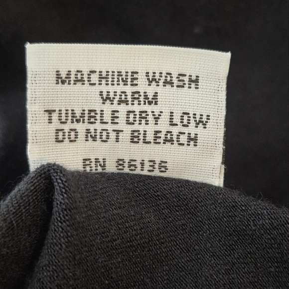 Bryn Walker Black Bamboo/Organic Cotton Scoop Neck Long Sleeve Maxi Dress - Sz S - Picture 9 of 9